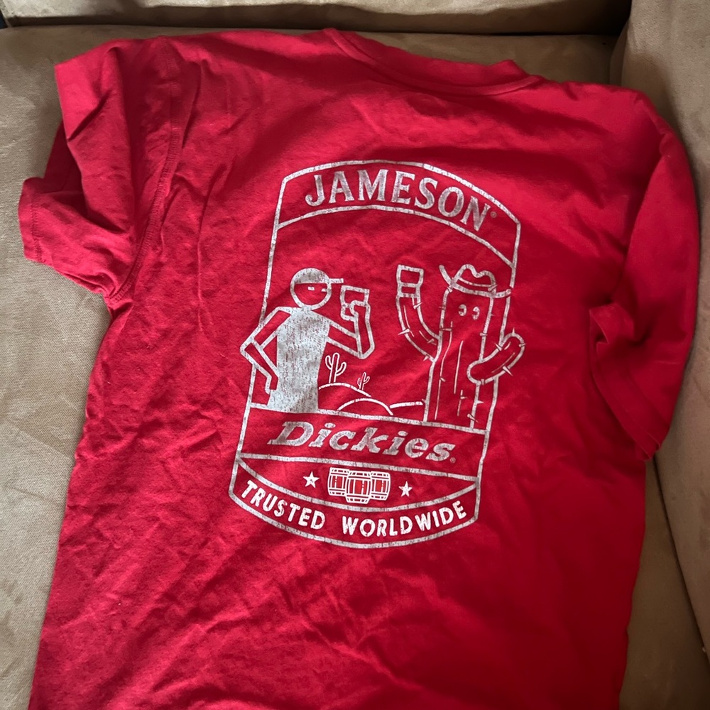 New Jameson x Dickies rare sold out red cactus tshirt size small s